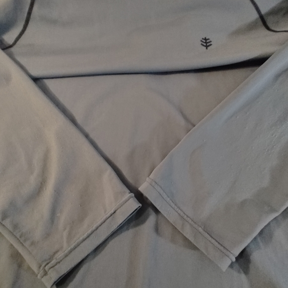 Coolibar XXL Long Sleeve UPF 50 Sun Protectant Blue Shirt Polyester - Picture 15 of 16